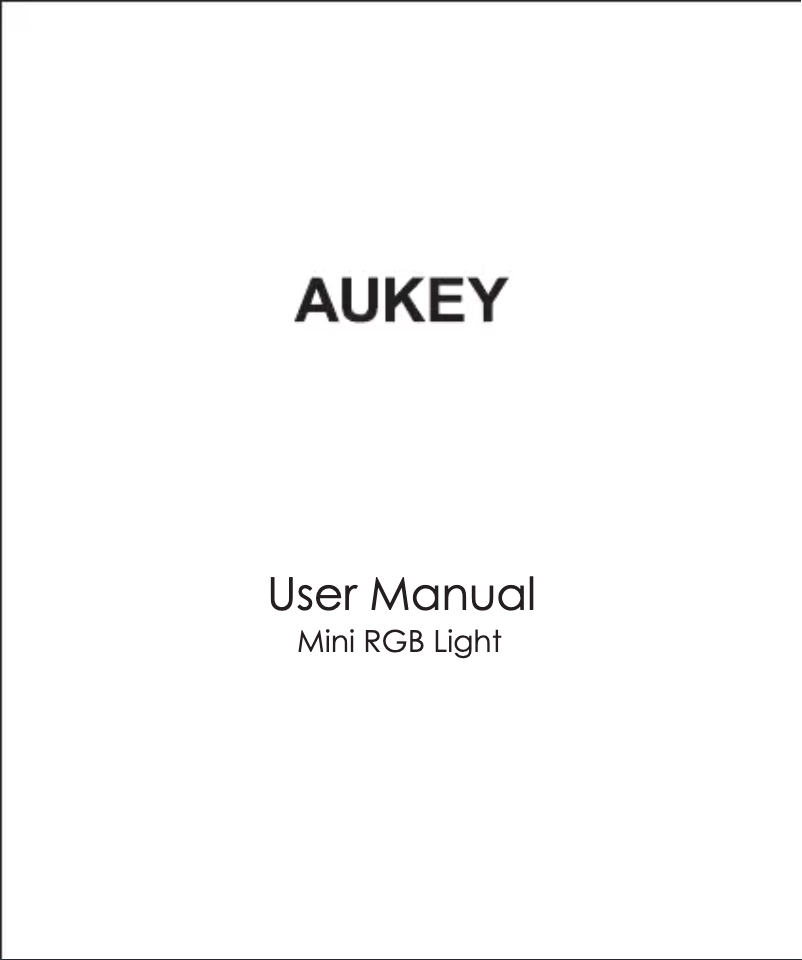 Page 1 de la notice Manuel utilisateur Aukey BE-A3