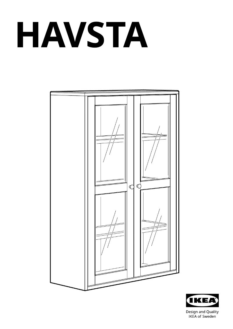 Page 1 de la notice Manuel utilisateur Ikea HAVSTA 103.910.60