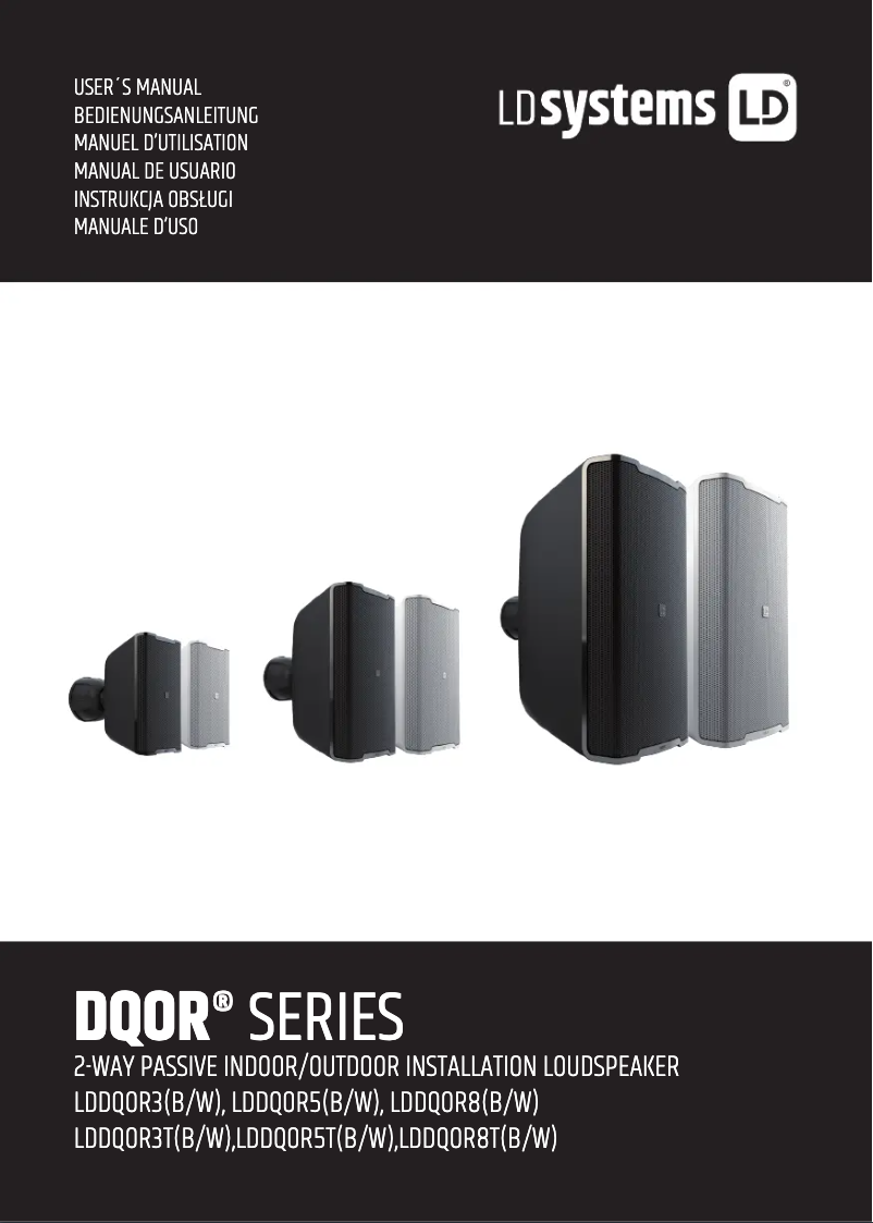 Page 1 de la notice Manuel utilisateur LD Systems DQOR 5 T W
