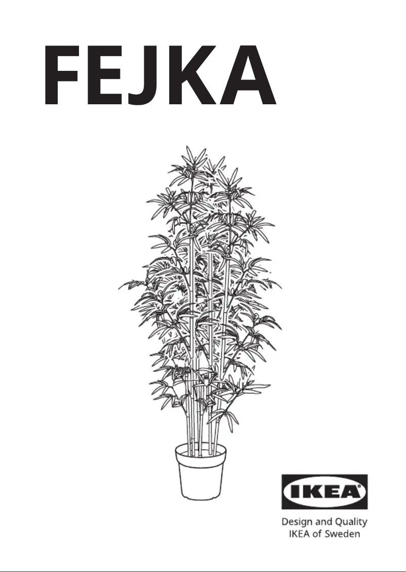 Page 1 de la notice Manuel utilisateur Ikea FEJKA 405.688.92