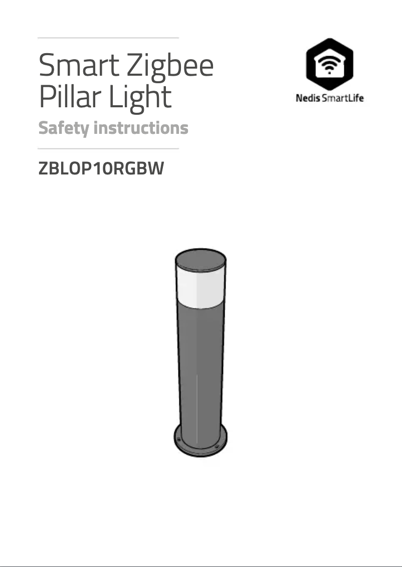 Page 1 de la notice Manuel utilisateur Nedis ZBLOP10RGBW