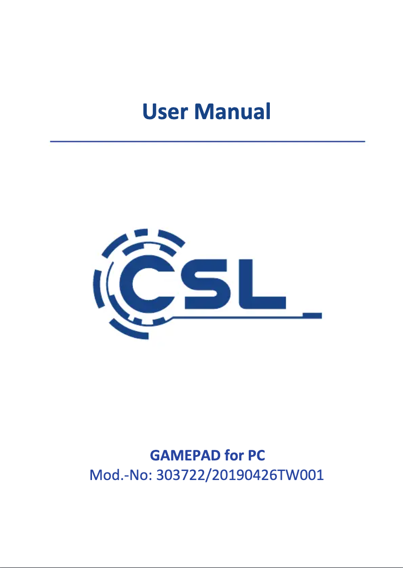 Page 1 de la notice Manuel utilisateur CSL 303722