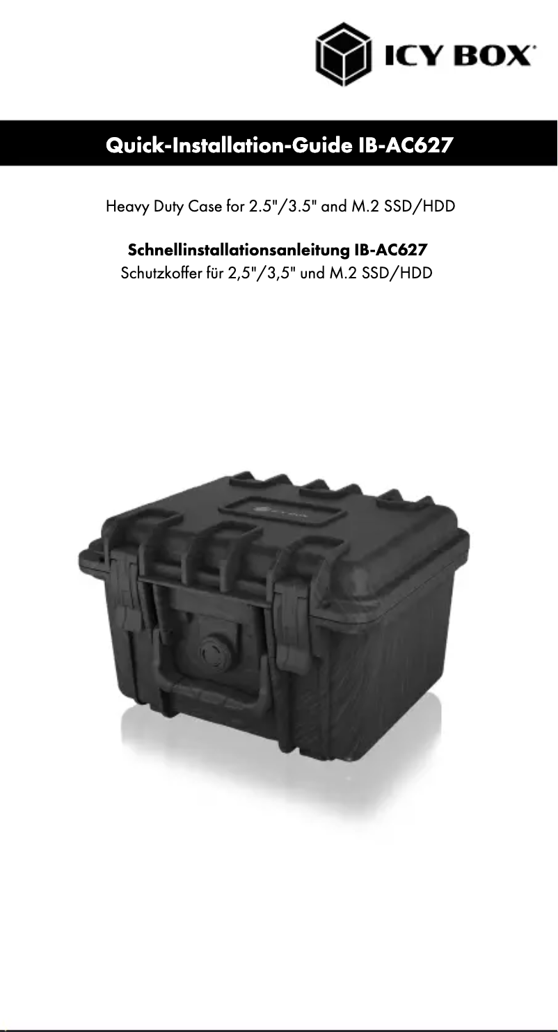 Page 1 de la notice Manuel utilisateur Raidsonic IB-AC627