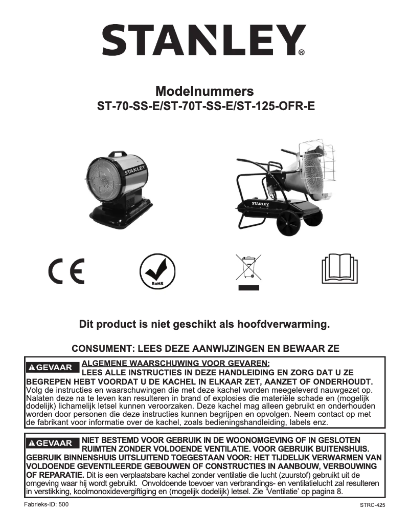 Page 1 de la notice Manuel utilisateur Stanley STN70SD