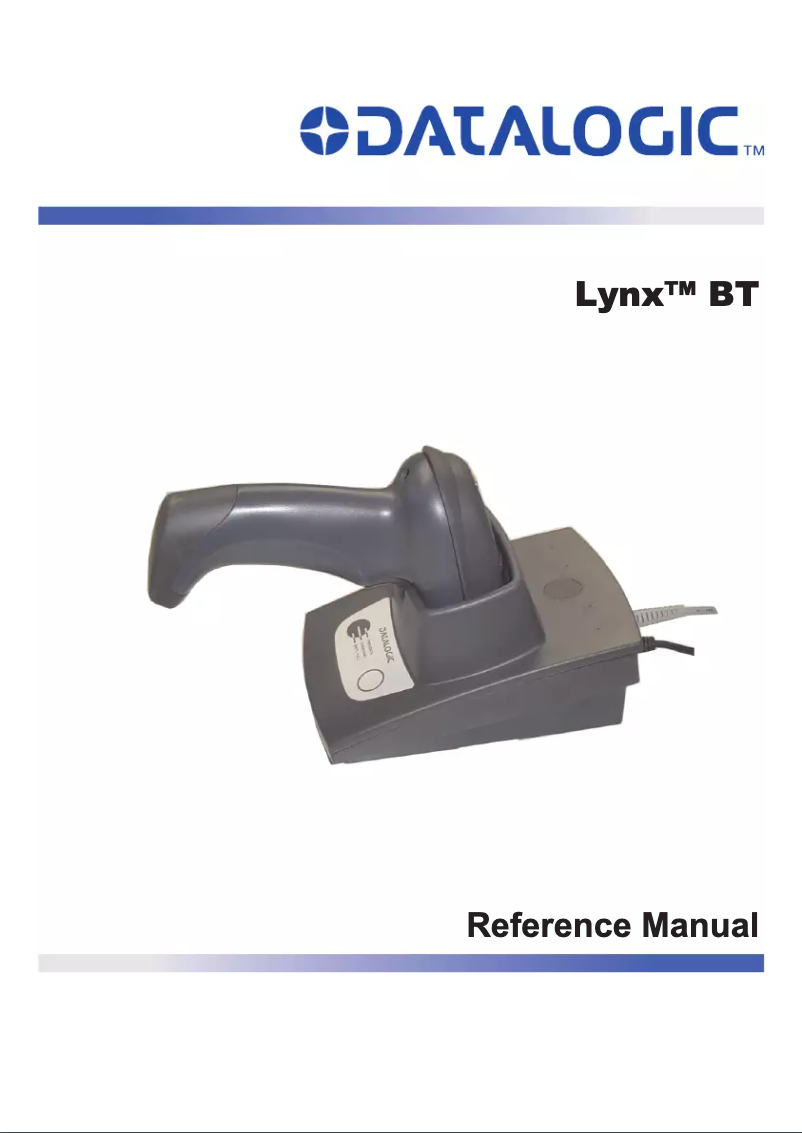 Page 1 de la notice Manuel utilisateur Datalogic Lynx BT432