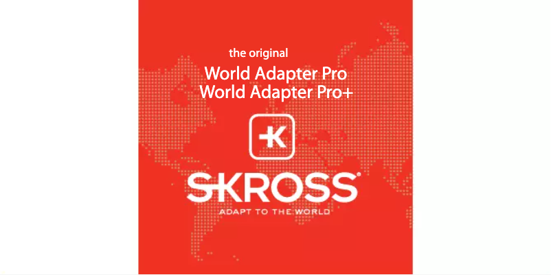 Page 1 de la notice Manuel utilisateur Skross World Adapter Pro+