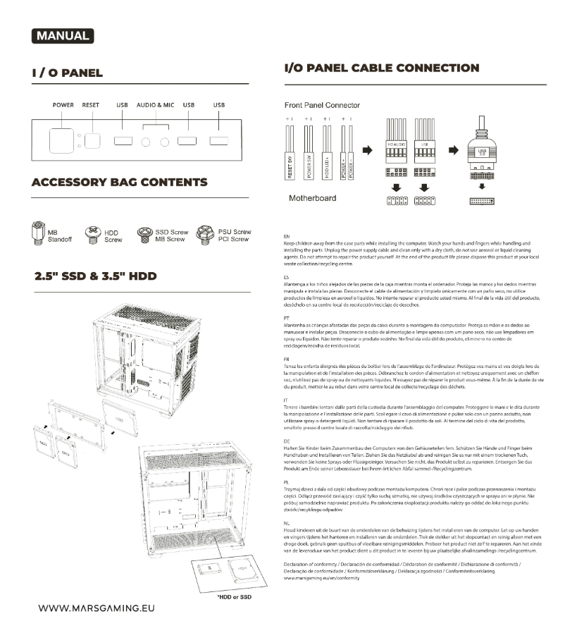 Página 1 del manual Manual de usuario Mars Gaming MCV4