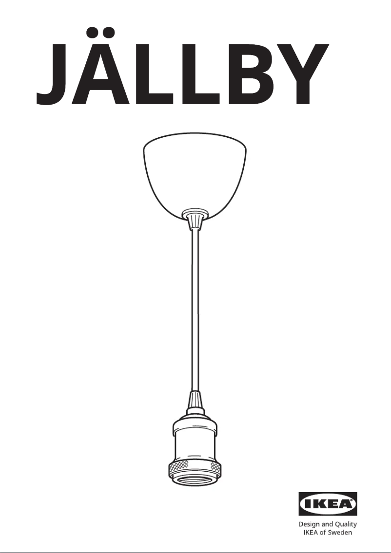 Page 1 de la notice Manuel utilisateur Ikea JÄLLBY 004.663.67