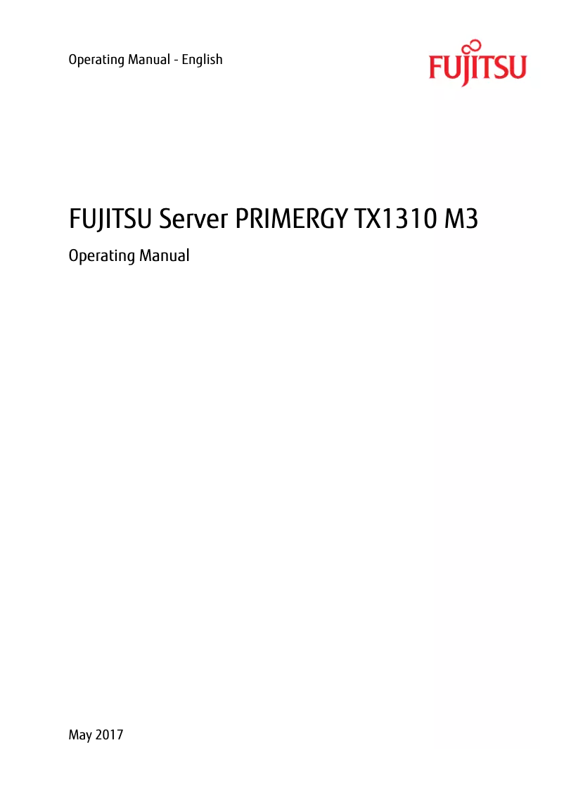 Page 1 de la notice Manuel utilisateur Fujitsu PRIMERGY TX1310 M3