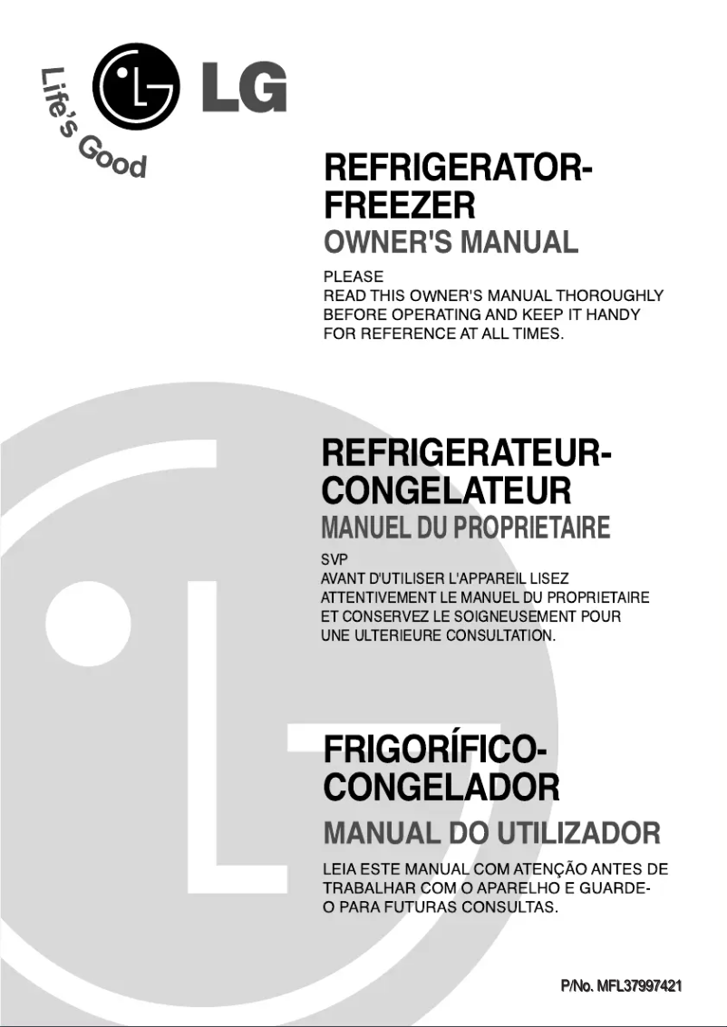 Page 1 of the manual User Manual LG GR-M352YVQ