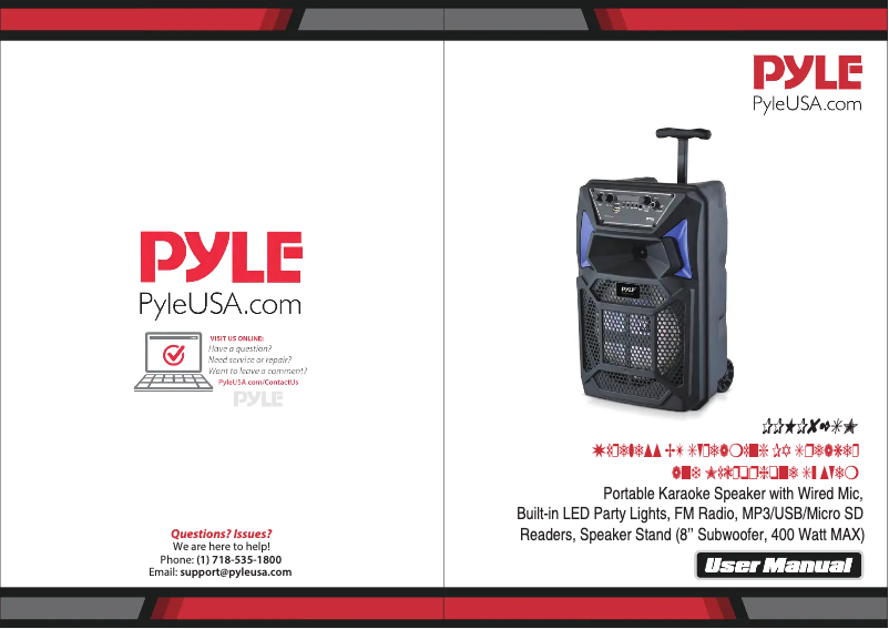 Página 1 del manual Manual de usuario Pyle CA-PPHP82SM.5