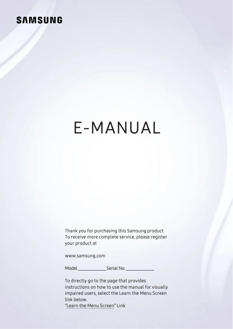 Page 1 de la notice Manuel utilisateur Samsung UN65RU7100FXZA