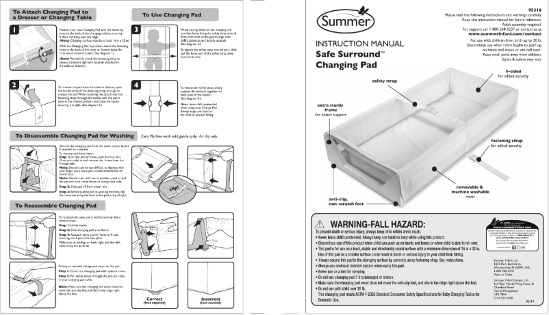 Page 1 of the manual User Manual Summer Infant Safe Surround 95310