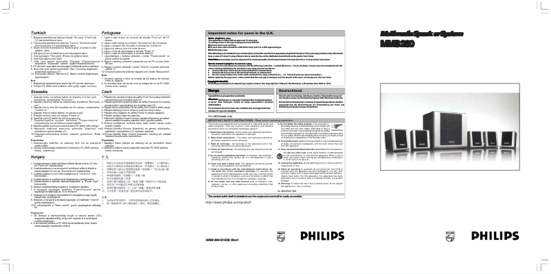 Página 1 del manual Manual de instrucciones Philips MMS260