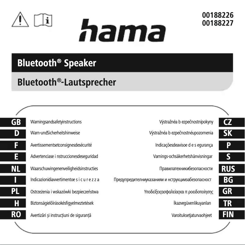 Page 1 de la notice Instructions de sécurité Hama PowerBrick 2.0