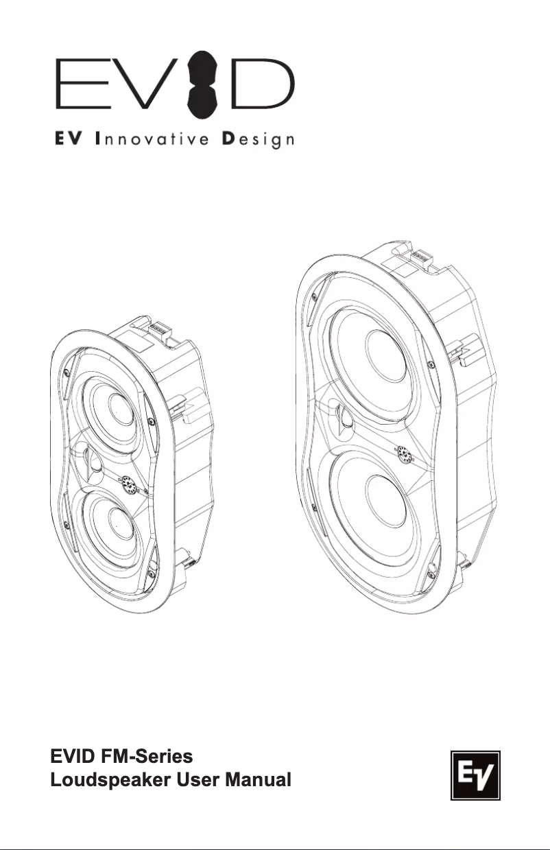 Page 1 de la notice Manuel utilisateur Electro-Voice EVID FM4.2