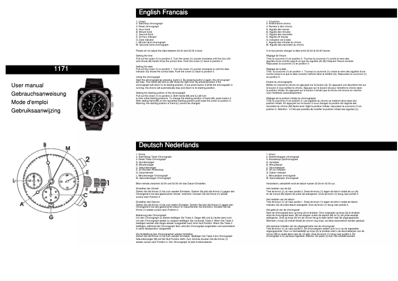 Page 1 de la notice Manuel utilisateur Davis 1171
