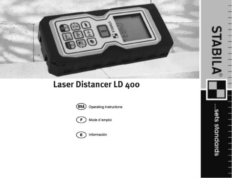 Página 1 del manual Manual de usuario Stabila LD400