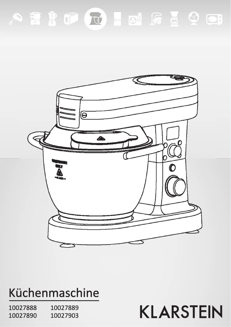 Page 1 de la notice Manuel utilisateur Klarstein 10027890