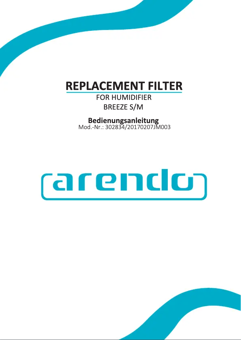 Page 1 de la notice Manuel utilisateur Arendo 302834