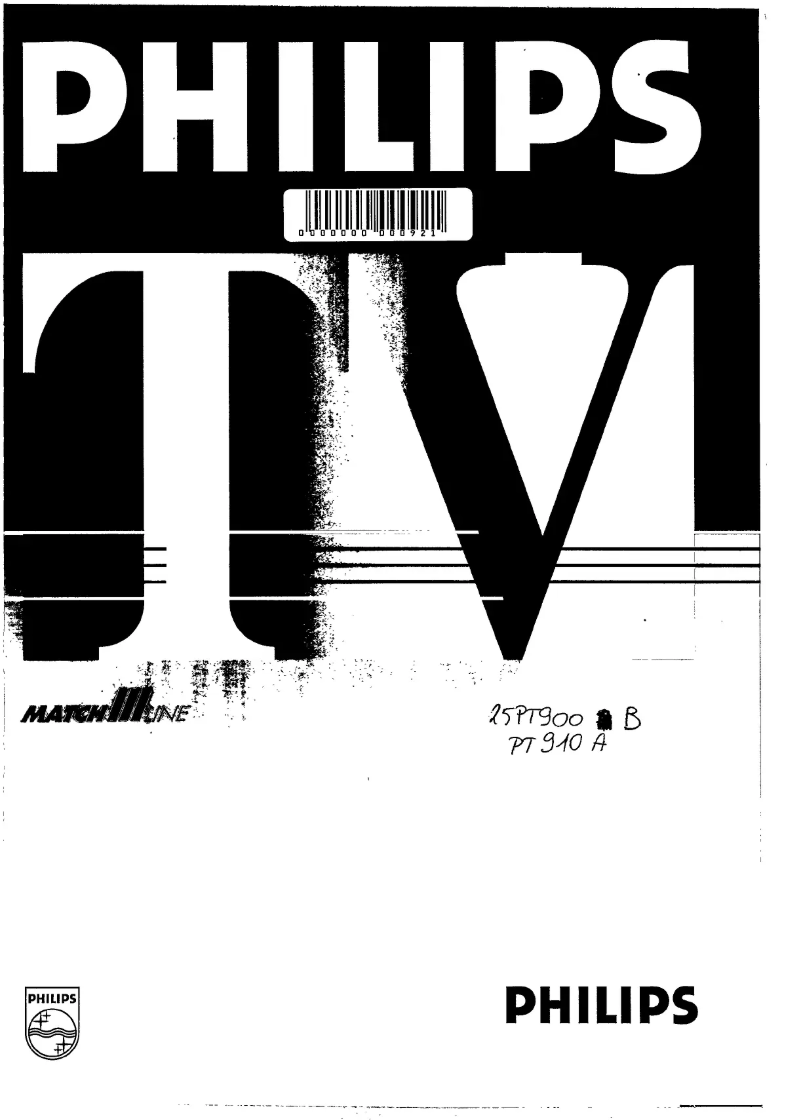 Page 1 of the manual User Manual Philips 25PT900B