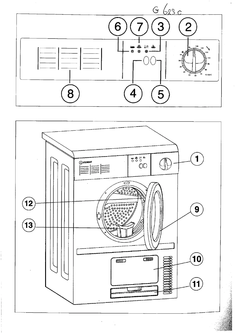 Página 1 del manual Manual de usuario Indesit G 623 c nl