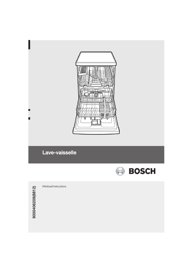 Page 1 de la notice Manuel utilisateur Bosch SMV65M10EU