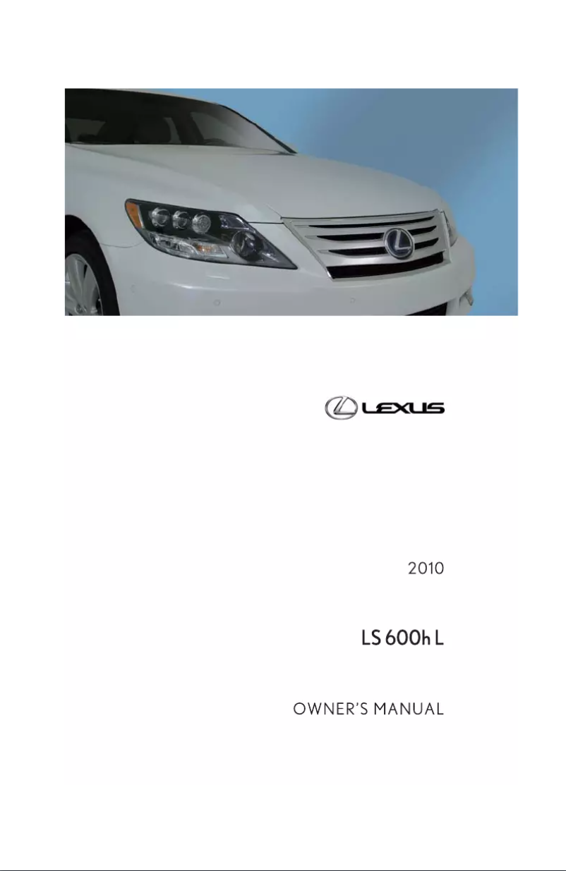 Página 1 del manual Manual de usuario Lexus LS 600h (2010)