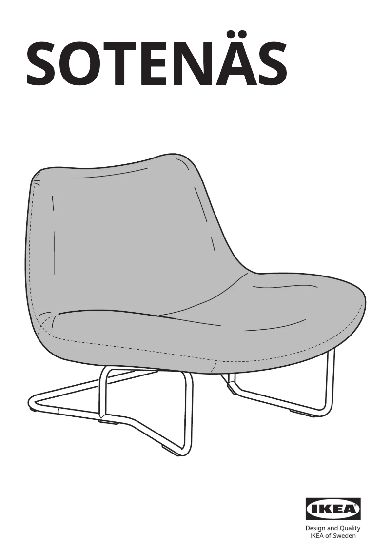 Page 1 de la notice Manuel utilisateur Ikea SOTENÄS 905.708.21