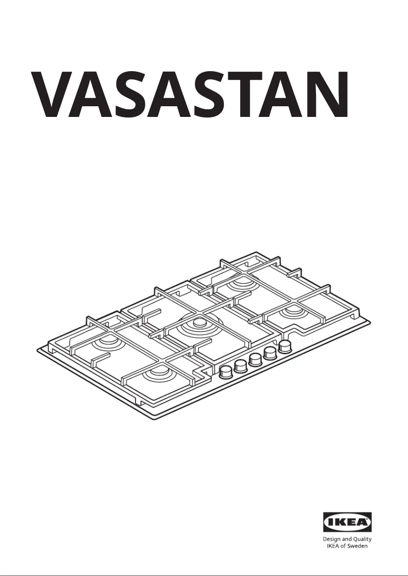 Page 1 de la notice Manuel utilisateur Ikea VASASTAN 505.236.00