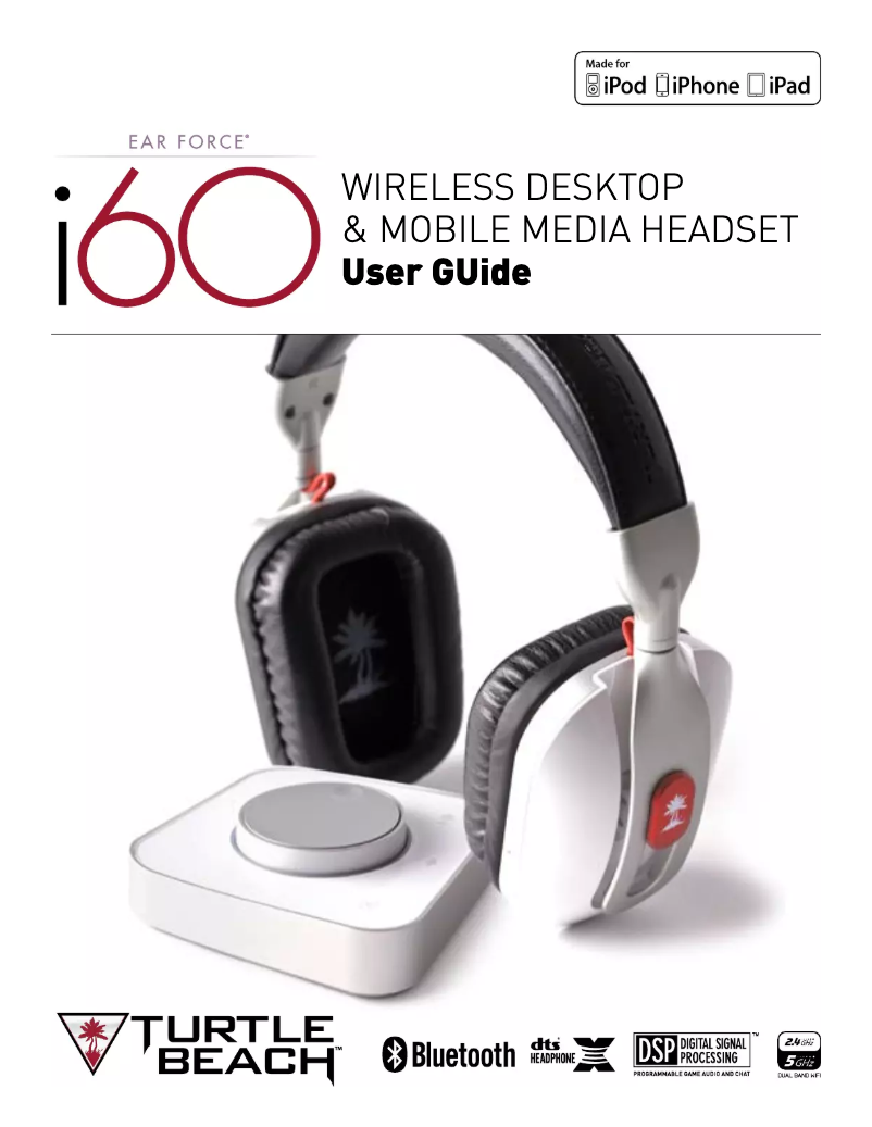 Page 1 de la notice Manuel utilisateur Turtle Beach Ear Force i60
