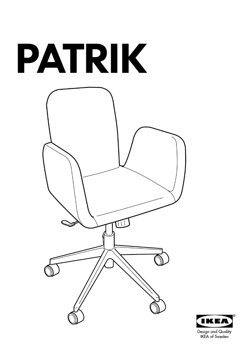 Page 1 de la notice Manuel utilisateur Ikea PATRIK