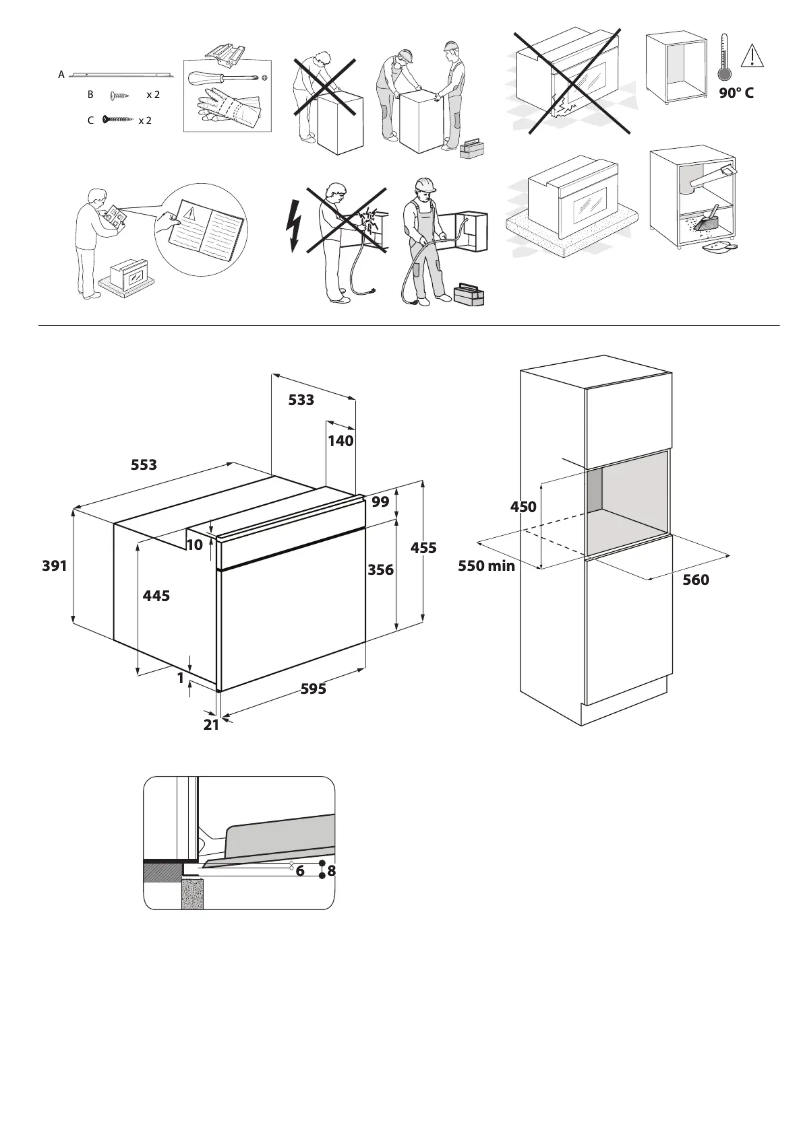 Página 1 del manual Instrucciones de seguridad Whirlpool W11I MW161 UK