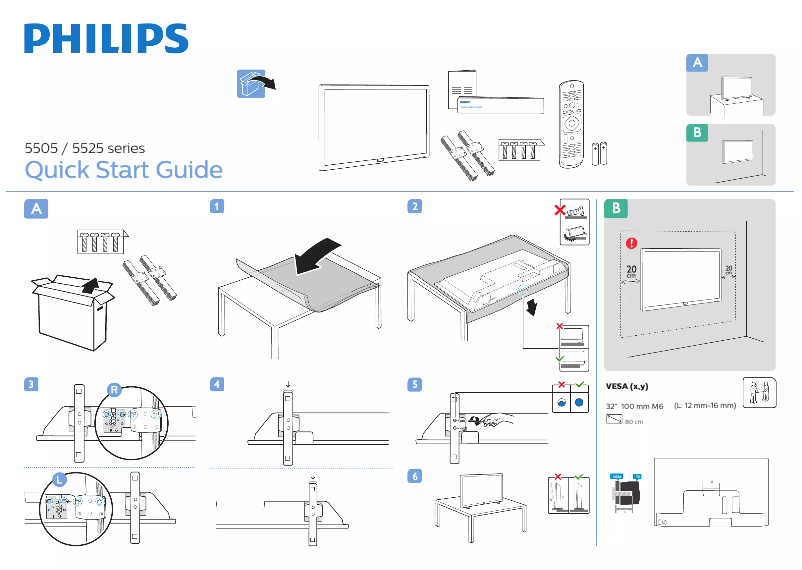 Page 1 of the manual Quick Start Guide Philips 32PHS5505