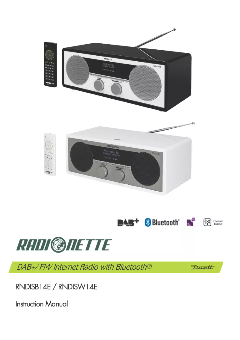 Página 1 del manual Manual de usuario Radionette RNDISW14E