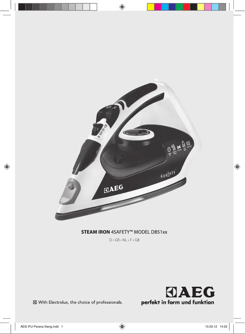Page 1 de la notice Manuel utilisateur AEG DB5130CO