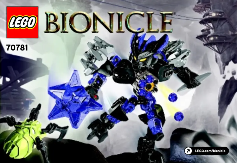 Página 1 del manual Manual de usuario Lego Bionicle 70781