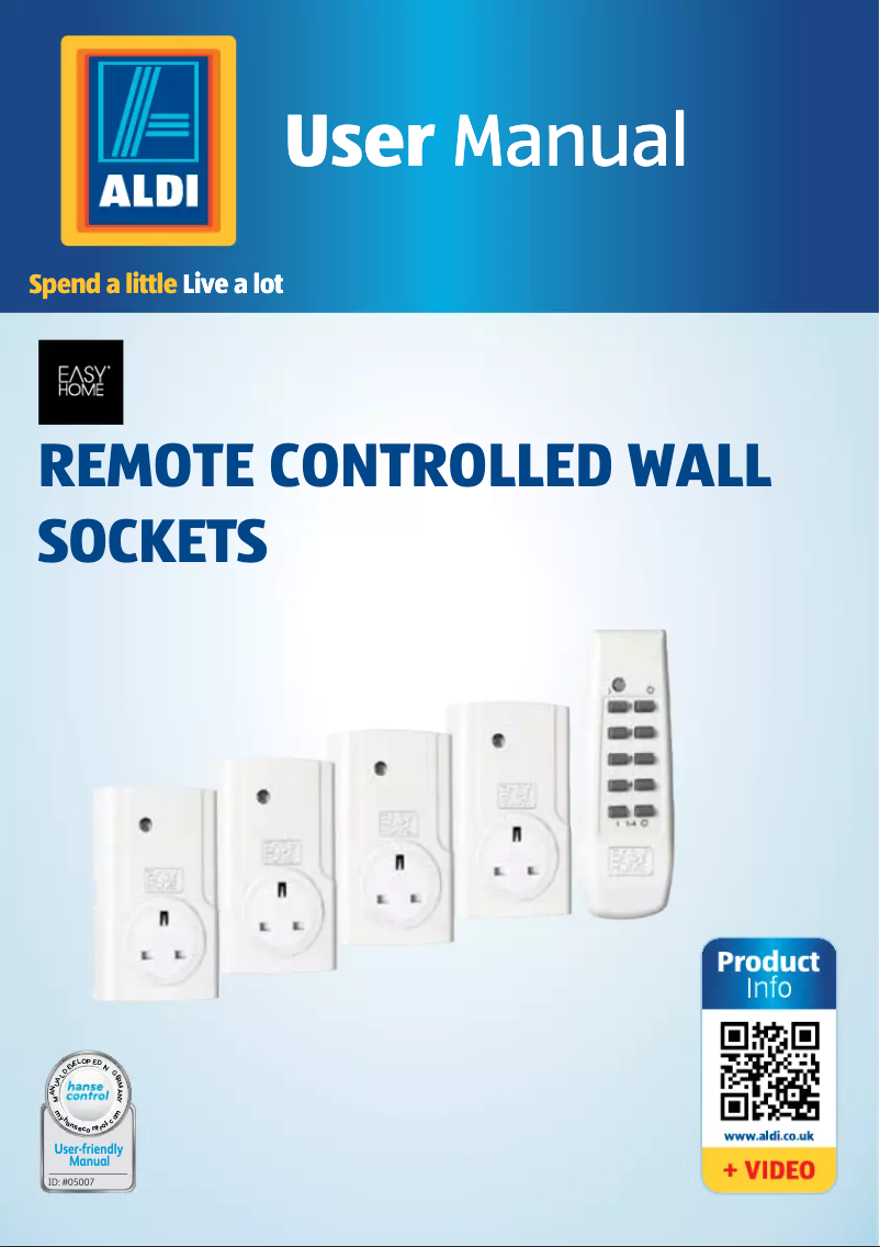 Page 1 de la notice Manuel utilisateur Easy Home GT-FSI-07-UK