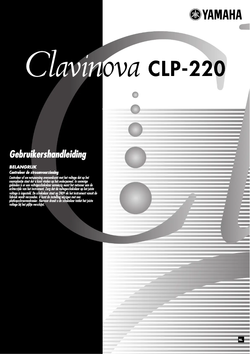 Página 1 del manual Manual de usuario Yamaha Clavinova CLP-220
