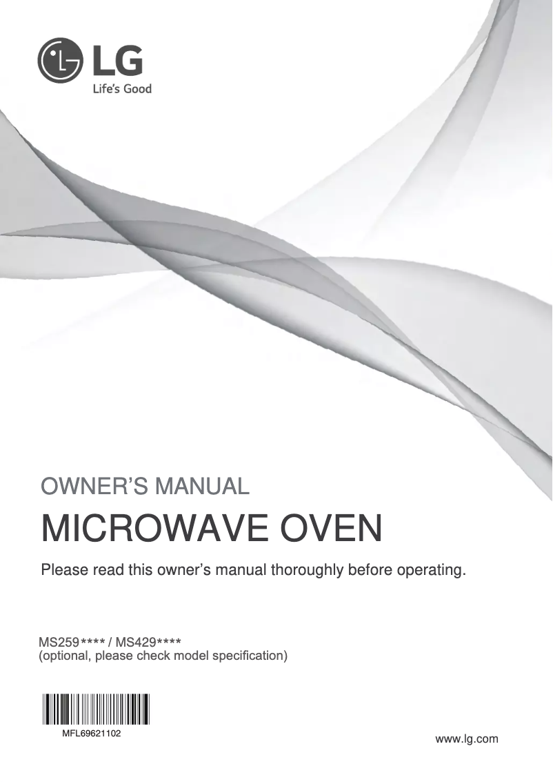 Página 1 del manual Manual de usuario LG NeoChef 42L