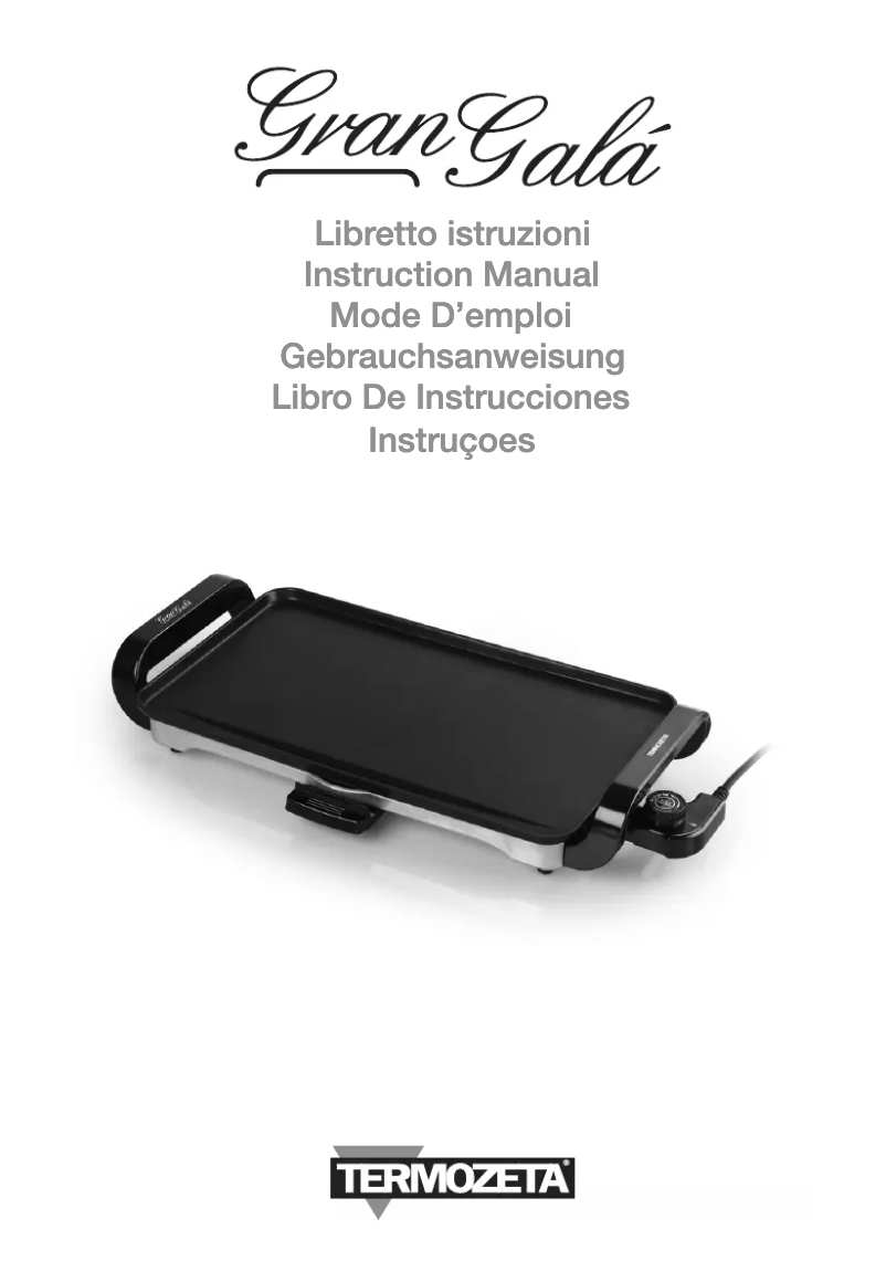 Page 1 de la notice Manuel utilisateur Termozeta Gran Gala