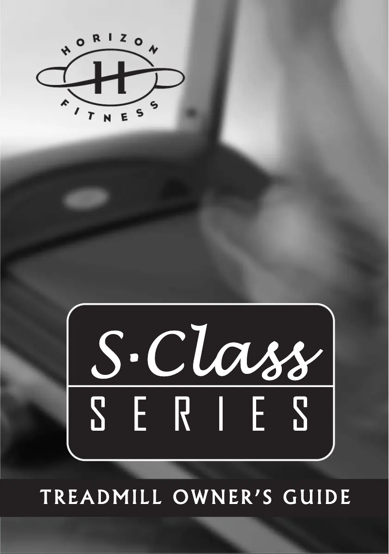 Page 1 de la notice Manuel utilisateur Horizon Fitness TSC5