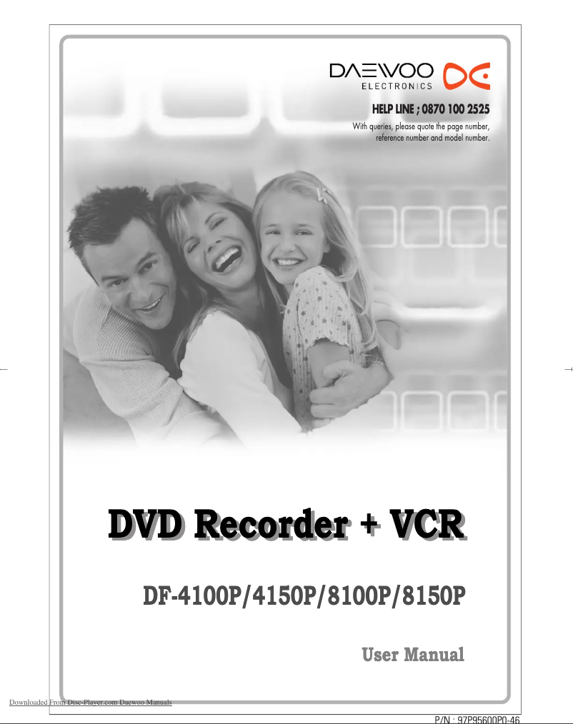 Page 1 de la notice Manuel utilisateur Daewoo DF-4100P