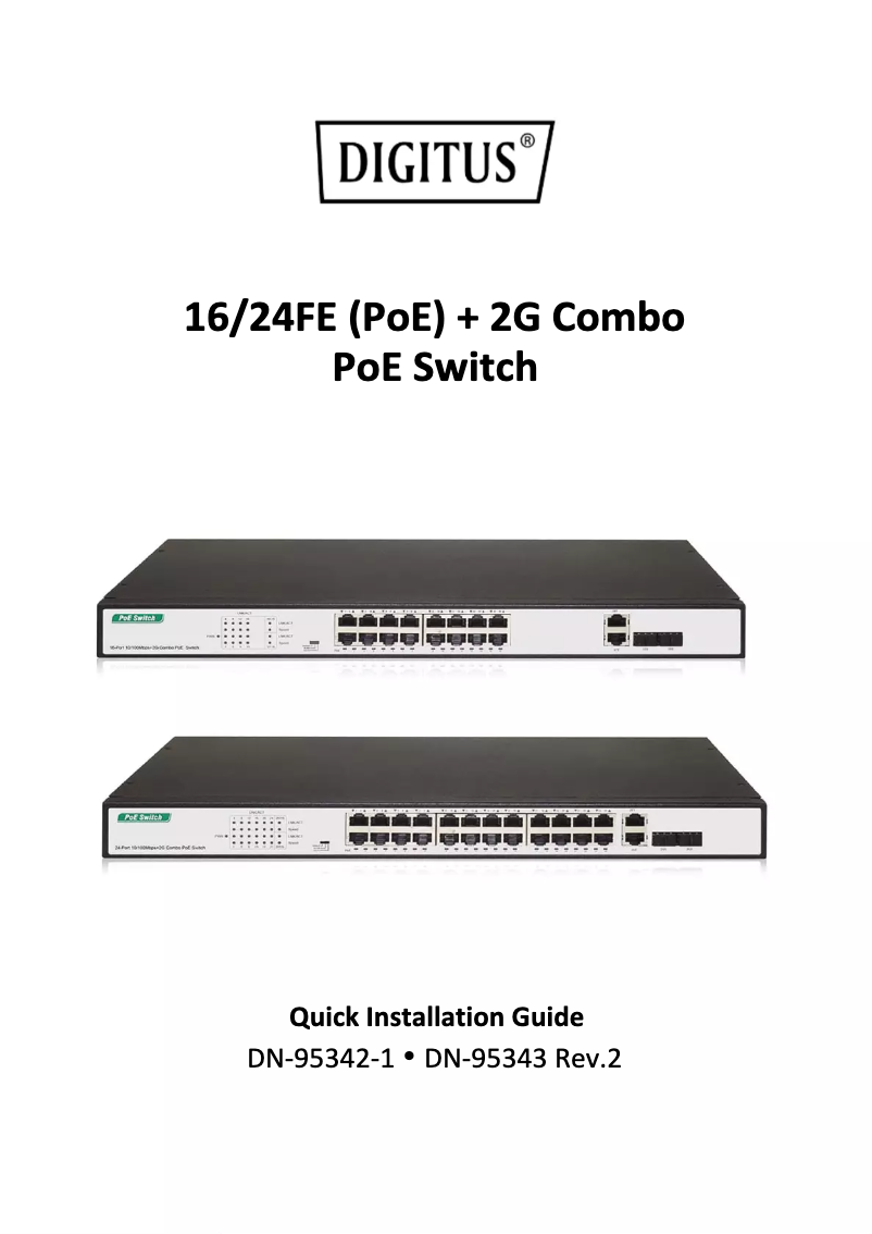 Page 1 de la notice Manuel utilisateur Digitus DN-95342-1