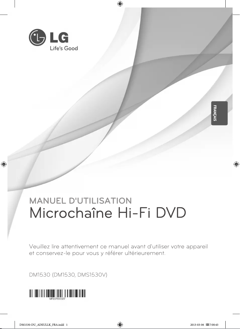 Page 1 of the manual User Manual LG DM1530