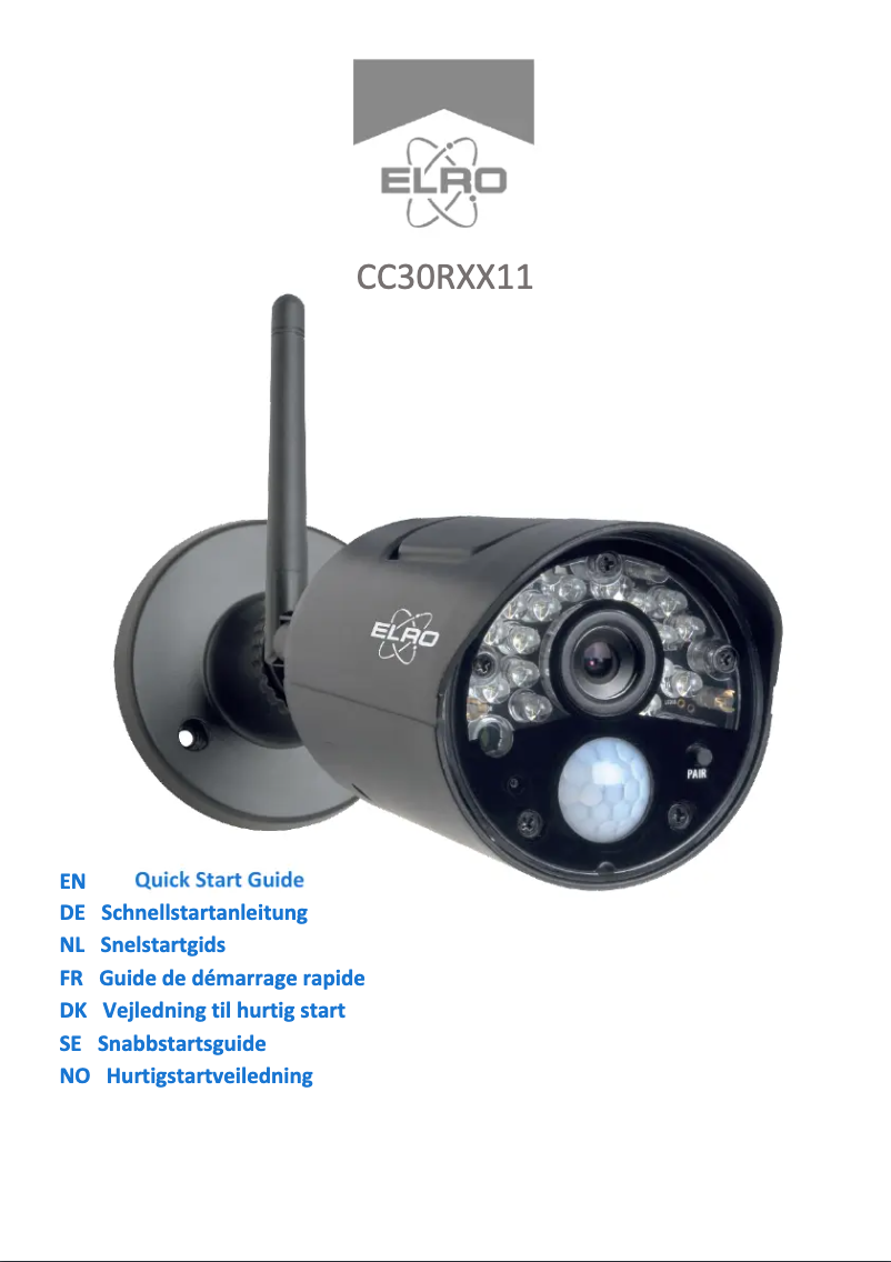 Page 1 of the manual User Manual Elro CC30RXX11