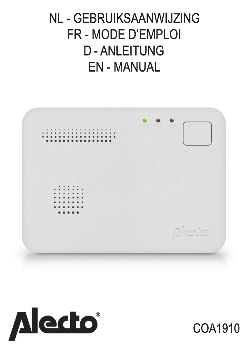 Página 1 del manual Manual de usuario Alecto BPB19