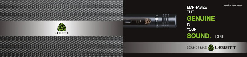 Page 1 de la notice Manuel utilisateur Lewitt LCT 50 PSX