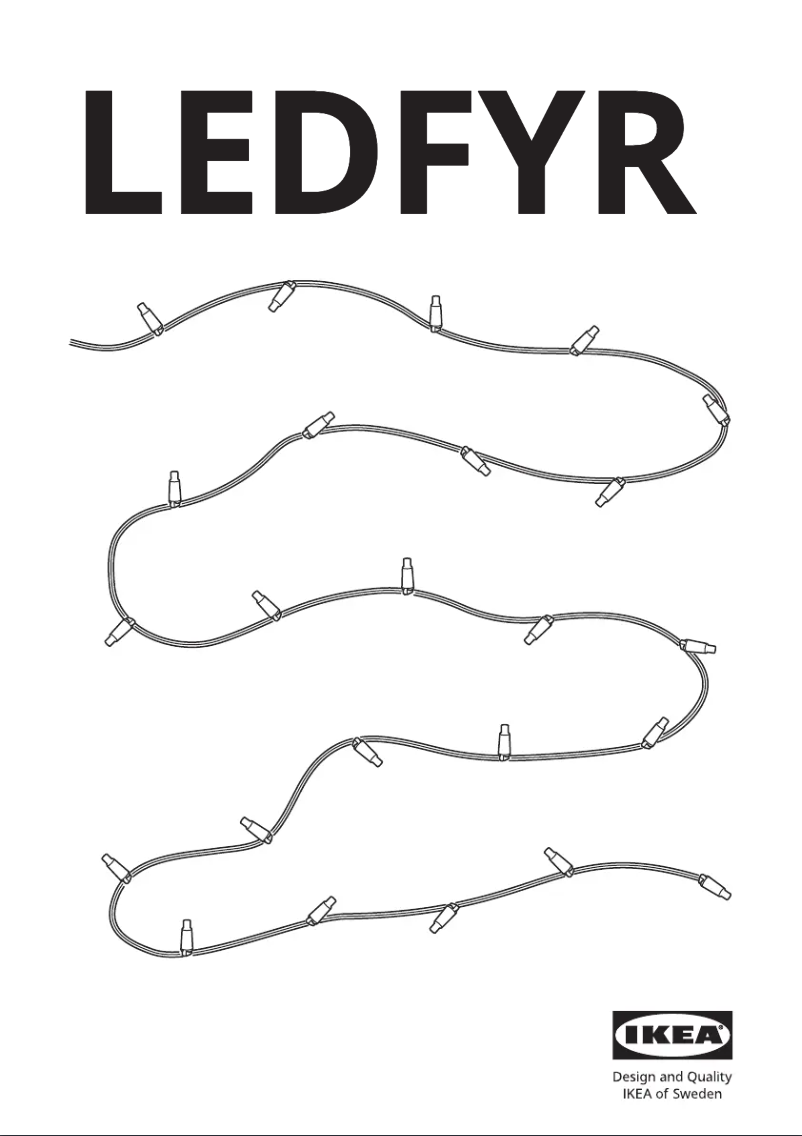 Page 1 de la notice Manuel utilisateur Ikea LEDFYR 603.479.89