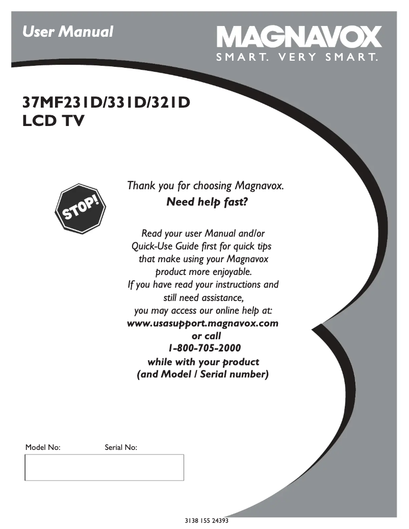 Página 1 del manual Manual de usuario Philips 37MF231D